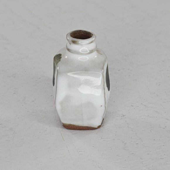 Miniature Redware Pottery Vase Figurine Tiny Small Kitsch Cute 1.5" - Picture 3 of 8
